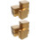 20Pcs Small Golden Tin Containers with Lids Decorative Storage Boxes 7
