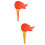 2Pcs Multi-Color Felt Torch Toys Durable Artificial Props for Party 9