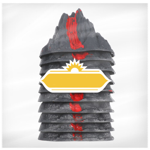 20Pcs Realistic Volcano Toys for Children Plastic Simulation Decor Set