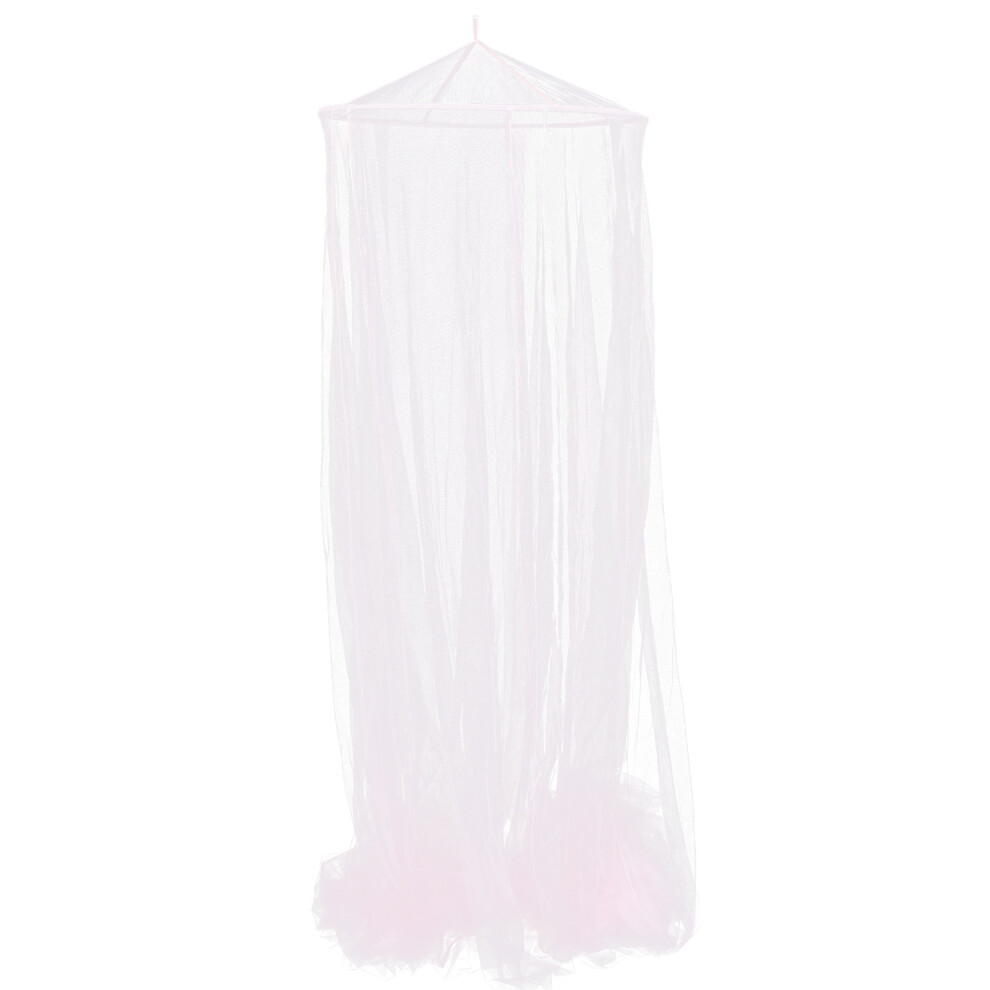 3Pcs Mesh Bed Net Safe Polyester Bed Canopy Curtain For Kids Pink Iplusmile