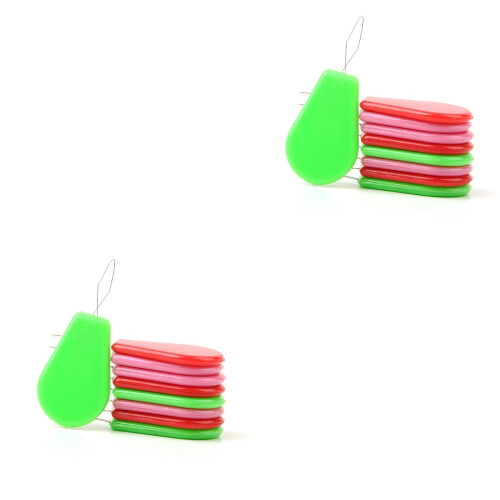 60Pcs Flexible Wire Needle Threader Tools with Colorful Small Handles 2