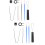 2Sets Keyboard Zwart Met Keycap Puller En Brush 8