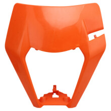 2Pcs Plastic Motorcycle Headlight Housing Orange Shell for Off-Road
