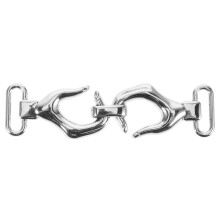 3Pcs Practical Silver Metal Toggle Buckles Clothes Closure Buckles