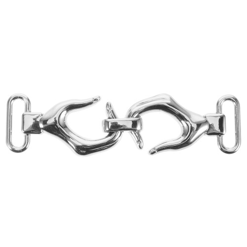3Pcs Practical Silver Metal Toggle Buckles Clothes Closure Buckles