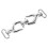 3Pcs Practical Silver Metal Toggle Buckles Clothes Closure Buckles 9