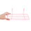3Pcs Pink Wire Straight Shelf with Basket Rack for Grid Panel Storage 6