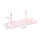 3Pcs Pink Wire Straight Shelf with Basket Rack for Grid Panel Storage 2