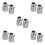 10Pcs Silver Plastic Shower Head Valves for Home Use Control 9