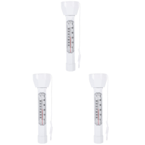 3St Compact Zwembad Thermometer Wit Voor Watertemperatuur Meting 1