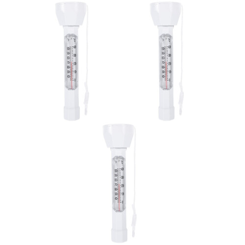 3St Compact Zwembad Thermometer Wit Voor Watertemperatuur Meting 2