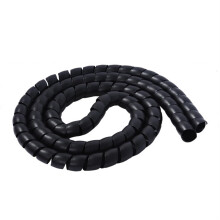 38mm Black Hydraulic Hose Protector Spiral Wrap 2m Abrasion Resistant Sleeve for Car Washer and Oil Protection