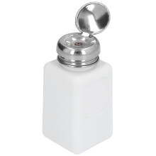 Nail Polish Remover Dispenser 200ml Acetone Resistant Push Down Pump Bottle with Flip  Cap