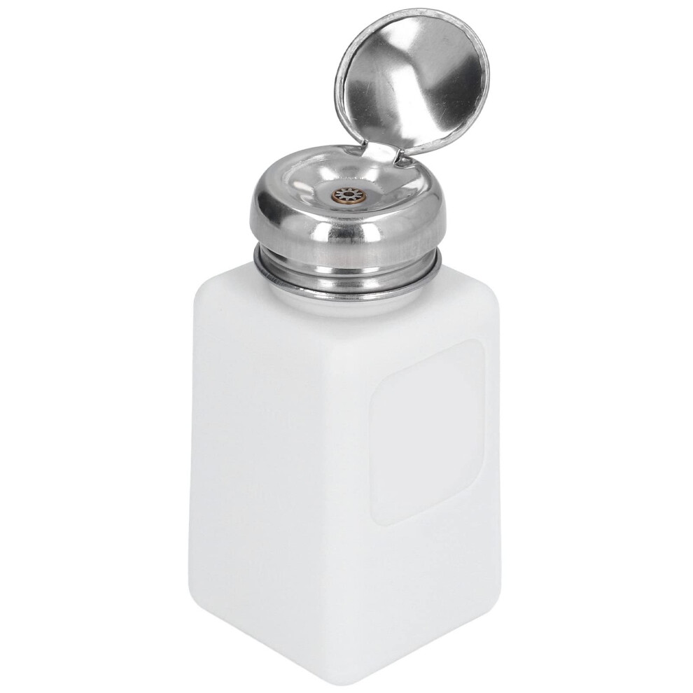 Nail Polish Remover Dispenser 200ml Acetone Resistant Push Down Pump Bottle with Flip  Cap