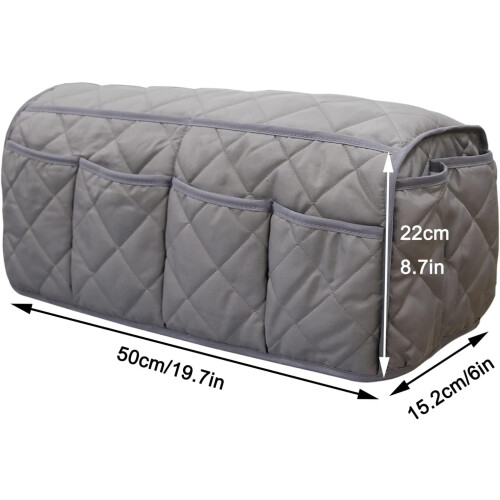 Waterproof Sofa Armrest Organizer with Multiple Pockets for Bedside and Couch Storage – Purple 2
