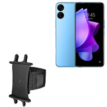 Phone Holster Case for Tecno Spark 9T, Adjustable Sport Armband for Running, Secure Fit Jet Black