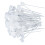 Heavy Duty Nylon Zip Ties Clear Cable Ties 100pcs Variety Pack Self Locking Assorted Sizes 5
