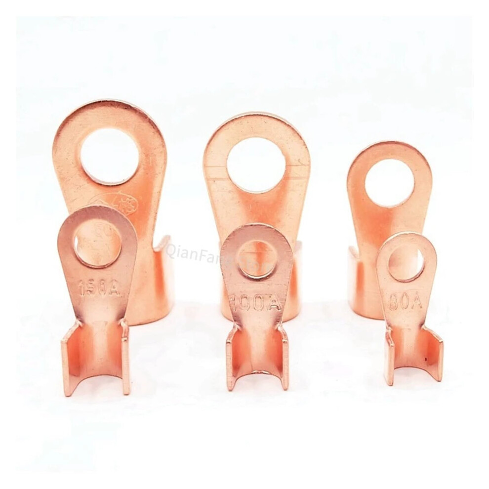 Ot Type Copper Wire Terminal 600A Bare Copper Crimp Lug Connector 5Pcs Secure Crimp Connection 9044945211986