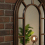 Arched Window Wall Mirror Black-Gold Frame 70x50Cm 5