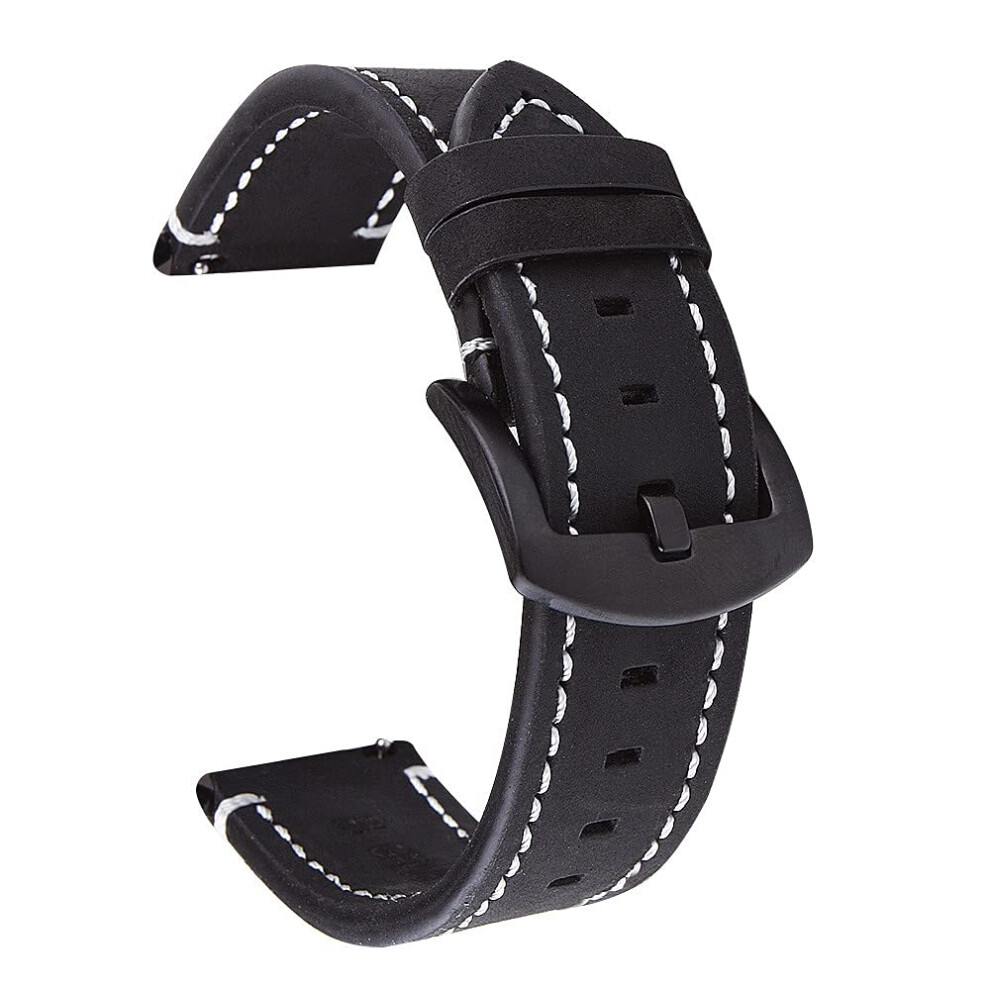 Leather Watch Band For Garmin Vivoactive 3 4 Music Venu Sq Venu 2 Forerunner Â Classic Durable Strap 9099447339805