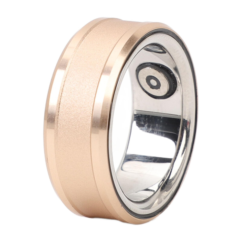 Smart Ring Health Tracker With Waterproof Design, Sleep And Temperature Monitoring, Fast Charging Gold 9099447339850