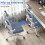 (Blue and White)Swivel Computer Chair with Rocking Function 7