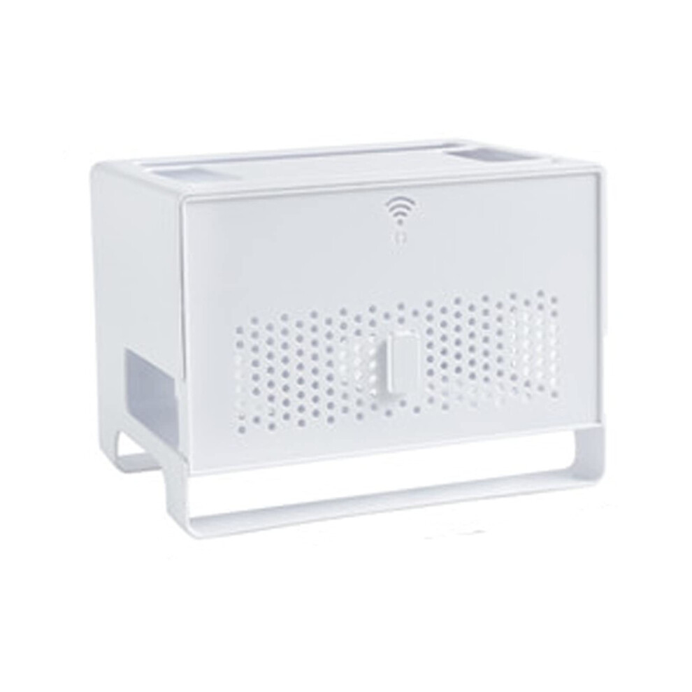 Cable Management Box For Power Strips, Cord Organizer With Cover, White Abs Tangle Cable Storage 9044945212372