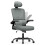 (Grey and Black)Swivel Computer Chair with Rocking Function 1