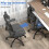 (Grey and Black)Swivel Computer Chair with Rocking Function 7