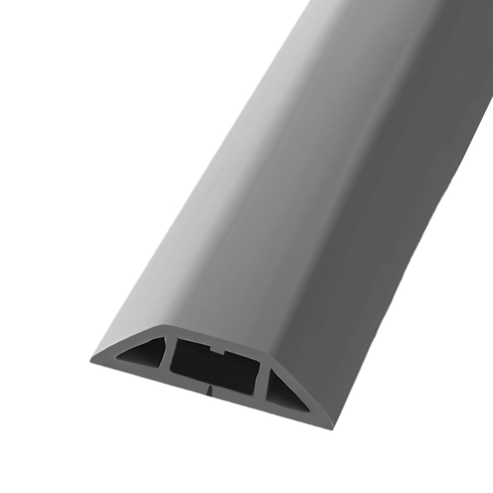 Extra Wide Pvc Floor Cable Raceway 50Mm Cord Cover, Self Adhesive Wire Management Channel, Cuttable 1M Durable Waterproof 9099447340610