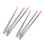 6Sets Mop Ersatzgriff 3-Teilig Silber Für Haushalt 3