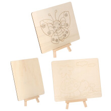 6Ensembles Panneaux Peinture Beige Pour Enfants Jeu Durable