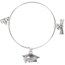 2Pièces Graduation Argent 2023 Bracelet Élèves Cadeau