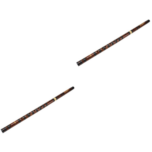 2Ensembles Instruments À Vent Bambou Débutants Faciles À Marron 2