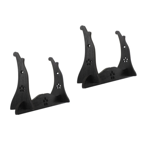 2Pièces Présentoir Bois Flûte Épées Rangement Décor Maison 1
