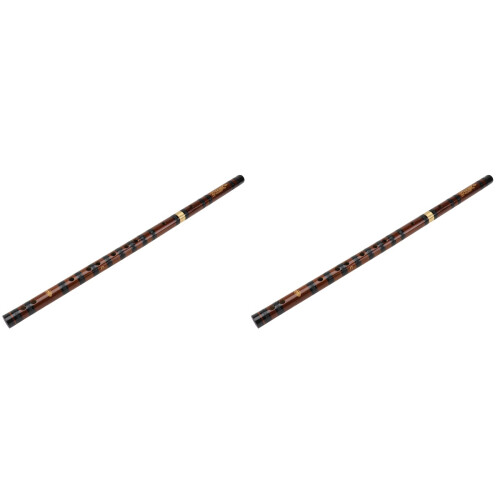 2Ensembles Instruments À Vent Bambou Débutants Faciles À Marron 1