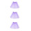 3Pièces Jupe Tutu Tulle Éclatant Design Élégant Violet 4