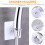2Pcs Adjustable Shower Head Holders Wall Mounted for Bathroom 8