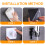 2Pcs Adjustable Shower Head Holders Wall Mounted for Bathroom 6