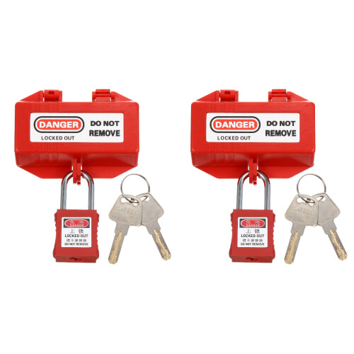2Ensembles Protection Verrous De Prises Électriques Usage Industriel 2