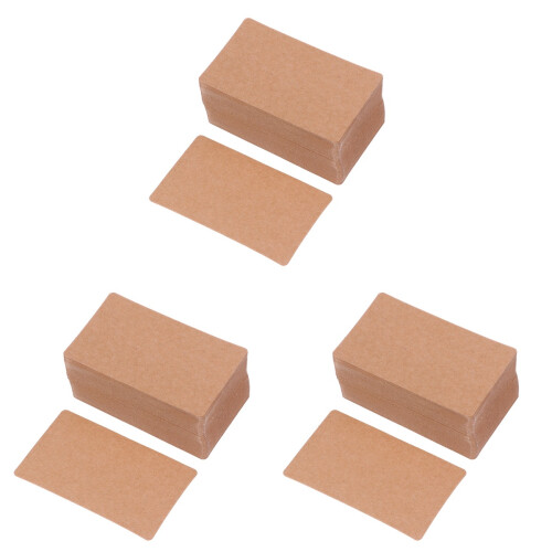 3Pièces Cartes Kraft -Notes Mots DIY 1