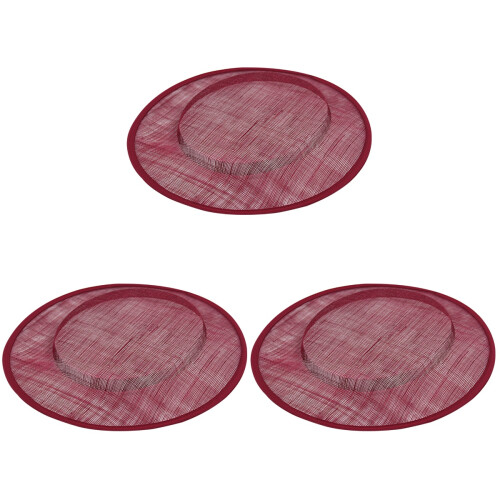 3Pièces Base Pillbox Sinamay Pour Chapeaux Vintage 1