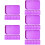 30Pièces Plateau De Rangement Violet Pour Perles Strass DIY 10