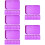 30Pièces Plateau De Rangement Violet Pour Perles Strass DIY 11