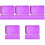 30Pièces Plateau De Rangement Violet Pour Perles Strass DIY 3