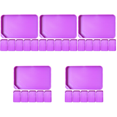 30Pcs Plastic Purple Bead and Rhinestone Sorting Boards for Art 2