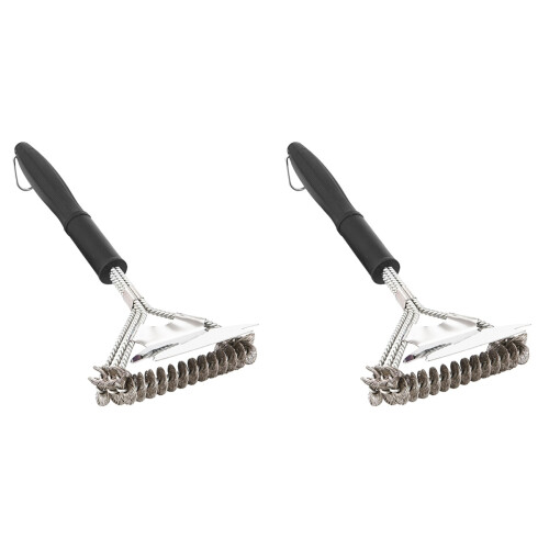 2Pièces Gril Bbq Durable Acier PP Pour Terrasse Extérieure 1