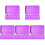 30Pièces Plateau De Rangement Violet Pour Perles Strass DIY 2