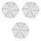 3Pièces Grille Noire De Cuisson Pour Boulangerie Four 3