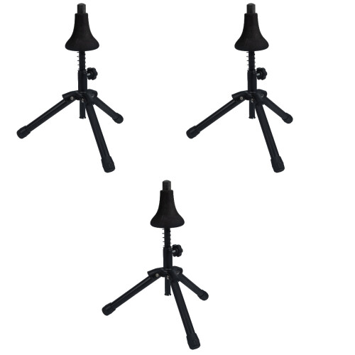3Pièces Stand Noir Pour Trompette Pliable Et Stable Usage Intérieur 2
